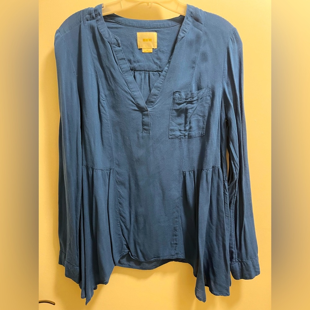 Anthropologie long flowy blouse